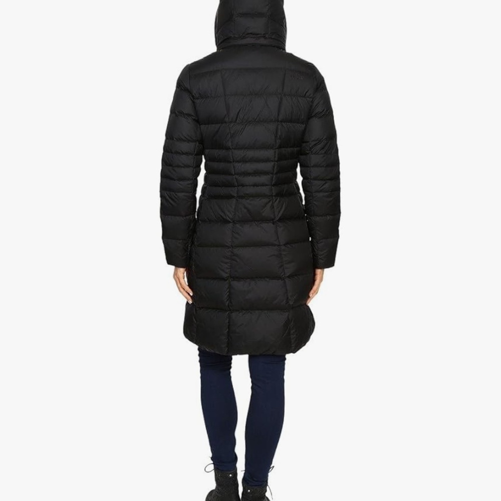Women's Black North Face Parka Puffer Coat - Picture 2 of 12